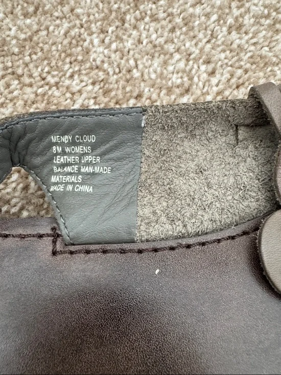 NWOT Bass Brown Braided Leather Slingback Sandals - Picture 4 of 5